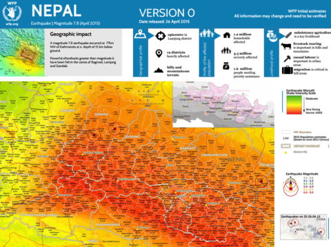 Nepal earthquake - 72hrs assessment – release 1 (26 April 2015)