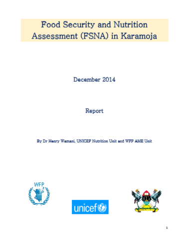Uganda - Food Security and Nutrition Assessment (FSNA) in Karamoja, December 2014