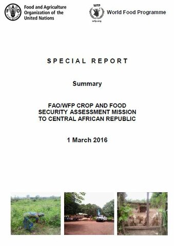 Central African Republic - FAO/WFP Crop and Food Security Assessment Mission, March 2016