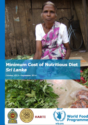 Sri Lanka - Minimum Cost of Nutritious Diet (October 2013 - September 2014), October 2015