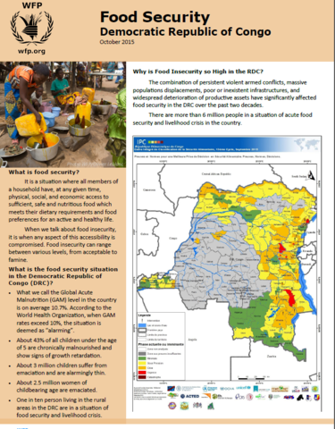 Food Security Democratic Republic of Congo
