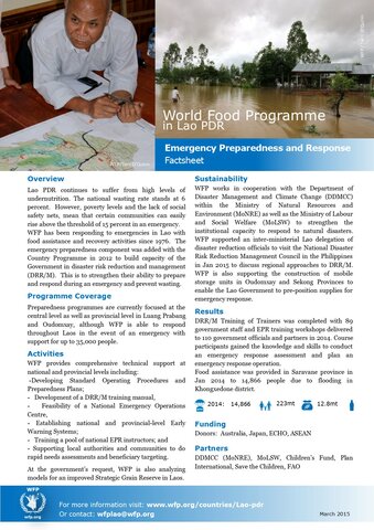 Emergency Preparedness and Response Factsheet