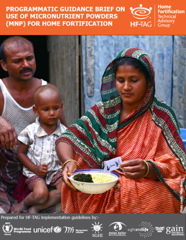 Programmatic Guidance Brief on Use of Micronutrient Powders (MNP) for Home Fortification