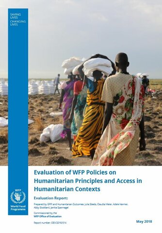 Evaluation of WFP Policies on Humanitarian Principles and Access in Humanitarian Contexts