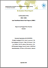 Indonesia, Local Food Based School Meal Programme: an evaluation