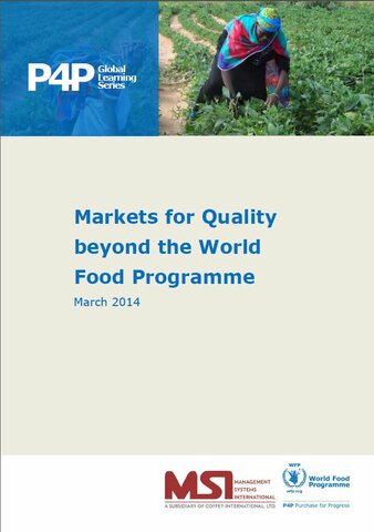 Markets for Quality beyond the World Food Programme