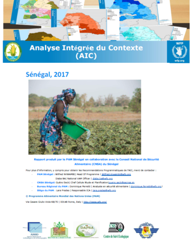 Sénégal - Analyse Intégrée du Contexte (AIC), Avril 2018