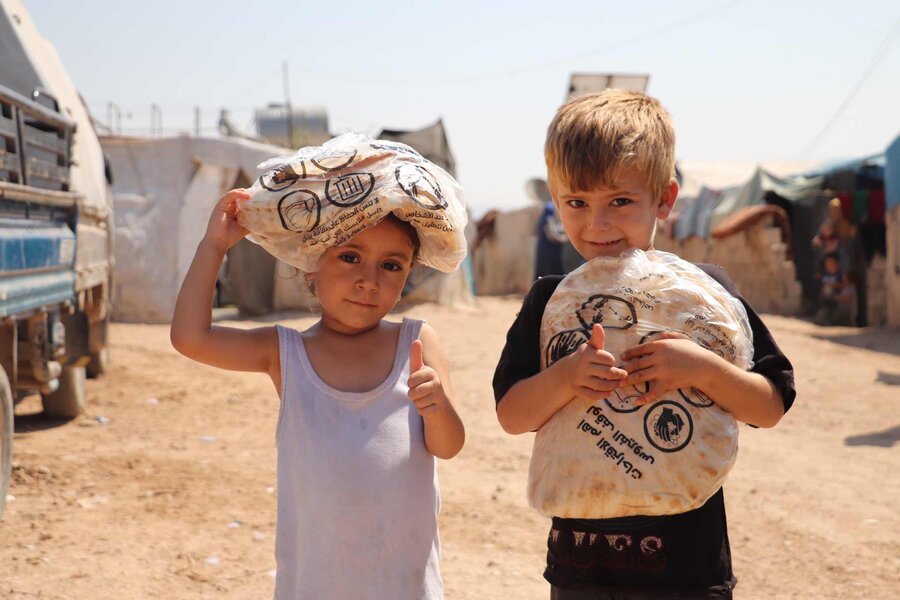 Two Syrian kids