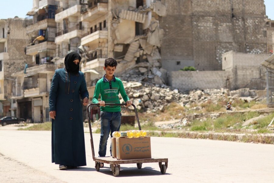Life in Aleppo is still a challenge for families who have lived through the conflict. Photo: WFP/Photo Library