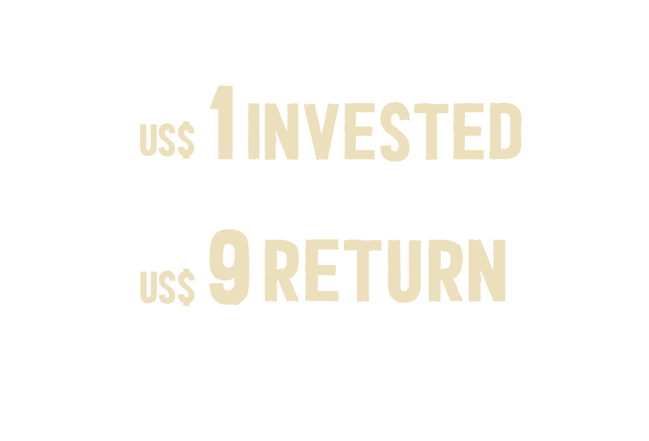 Every 1 dollar invested in school meals has a 9 dollar return on investment