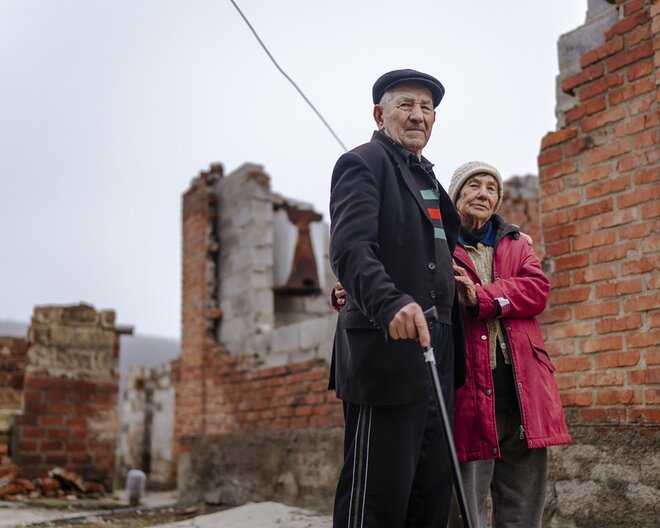 Halina and Mykola have lived their entire lives in Staryi Saltiv. They were born here, met here, and never left—at least not by choice. © WFP/Sayed Asif Mahmud