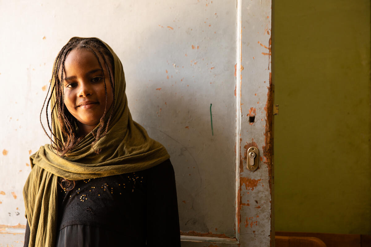 A child that fled from Sudan to Egypt, her family receives cash assistance provided by WFP. © WFP/Gabrielle Menezes