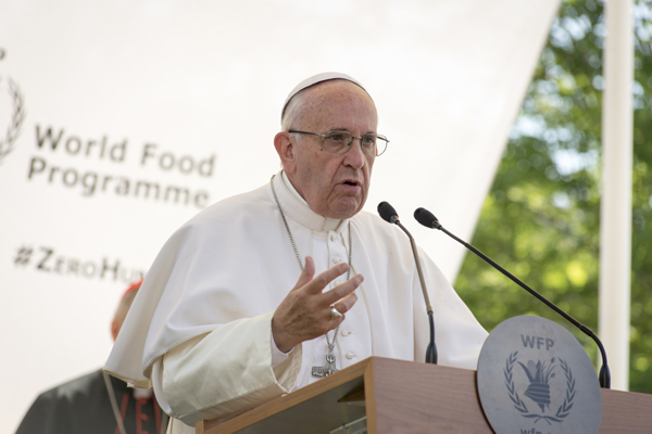 Pope Francis Urges Increased Commitment To The Fight For Zero Hunger