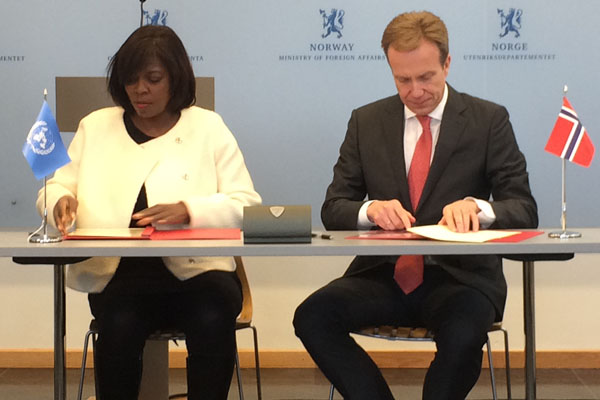 Norway And WFP Seal Multi-Year Financial Commitment To Achieve Zero Hunger