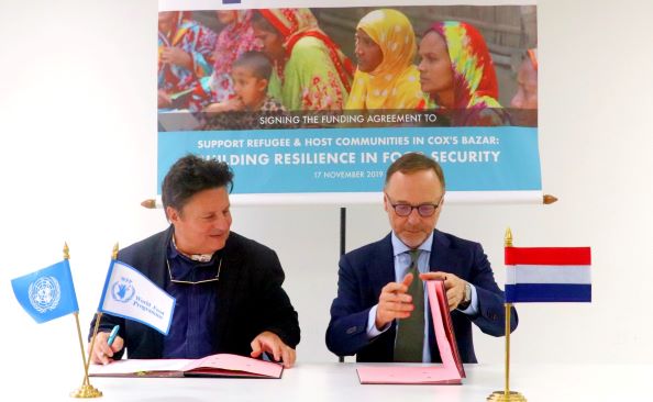 Photo: WFP/ Photogallery, Kingdom of Netherlands and WFP sign a new funding agreement. Photo: WFP/ Photogallery, Kingdom of Netherlands and WFP sign a new funding agreement.