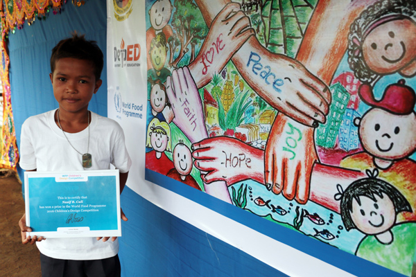 Lanao Del Norte Student Wins WFP Children’s Design Competition 2016