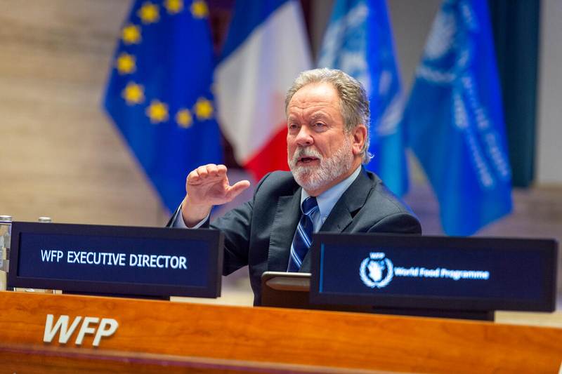 Photo: WFP/ Giulio D'Adamo, David Beasley, Executive Director United Nations World Food Programme, meeting with High-level French/EU Delegation