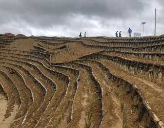 A week of heavy rain has caused hundreds of landslides in the Rohingya refugee camps. Photo: WFP/Gemma Snowdon