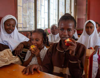 Ahmed Bin Hanbal school in Dar Saad, Aden. Photo: WFP/Annabel Symington