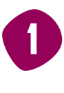 White number 1 inside a rounded maroon shape, symbolizing the first principle or step.