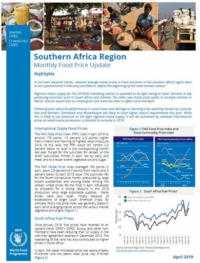 Southern Africa - Monthly Food Price Update, 2019