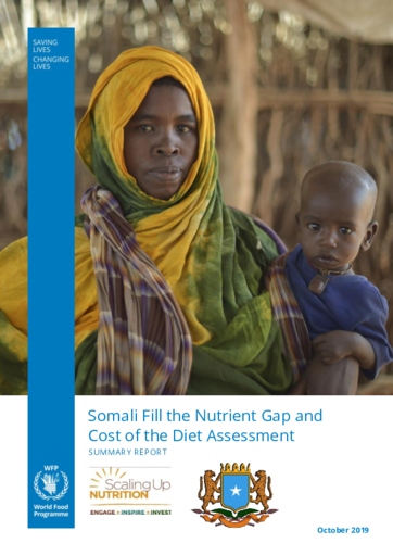 Fill the Nutrient Gap and Cost of the Diet Assessment - Somalia