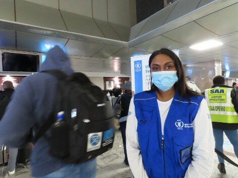 a woman at the airport