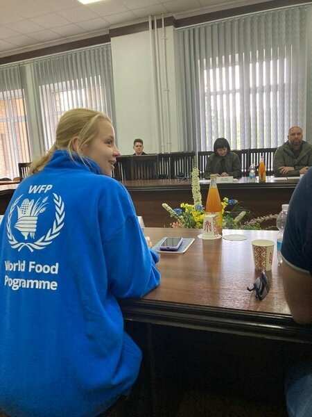 Nina in a meeting