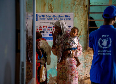 A WFP-supported nutrition clinic in Al Kalakla, Jabal Awlia, Sudan