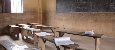 Photo: WFP/Musa Mahadi An empty classroom