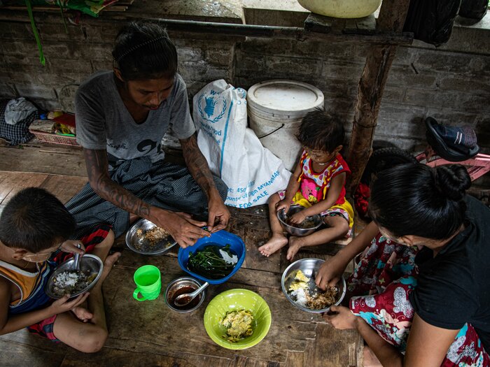 Hunger levels are rising in the midst of Myanmar crisis