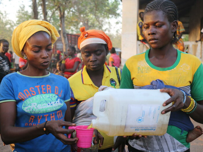 Food distribution in Paoua, Central African Republic