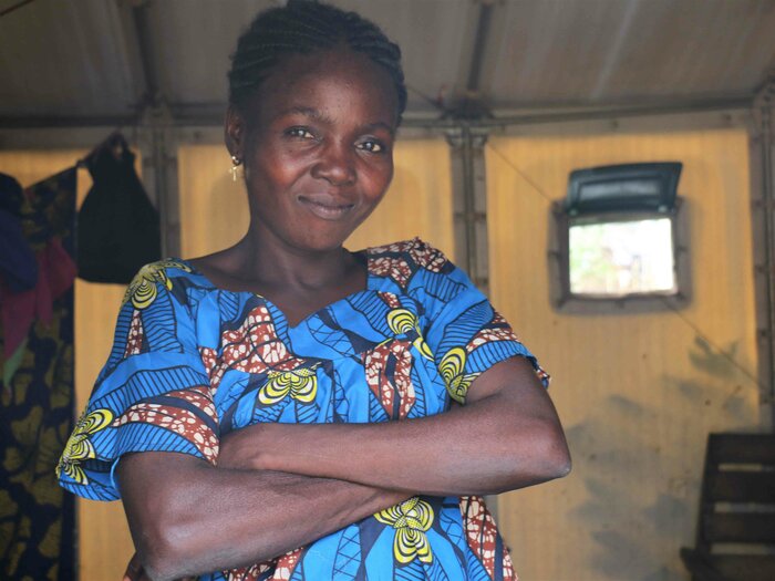 Sonia, 34, Central African Refugee in Likouala, northern Congo.