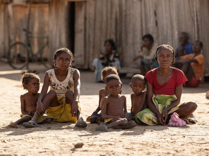 Women and children affected by the drought in Southern Madagascar