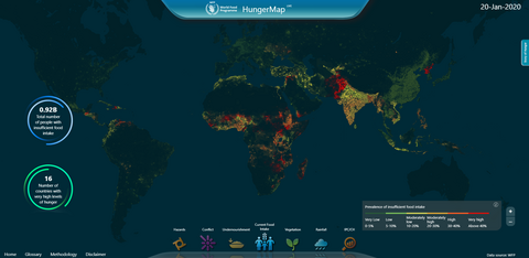 WFP launches HungerMap Live