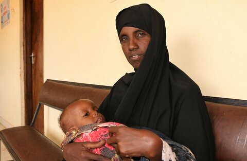 Horn of Africa drought means hunger and malnutrition for people at a clinic in Kenya