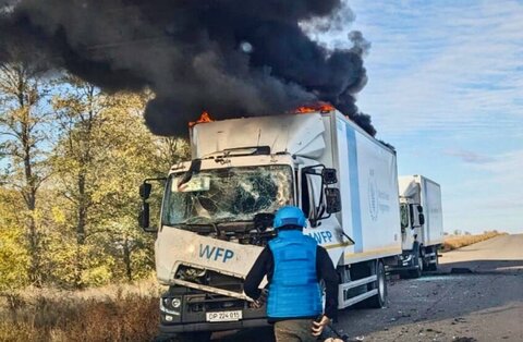 Steering through danger: the WFP drivers keeping Ukrainians fed