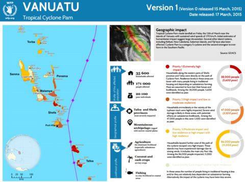 Vanuatu cyclone Pam – 72hrs assessment - release 1 (17 March 2015