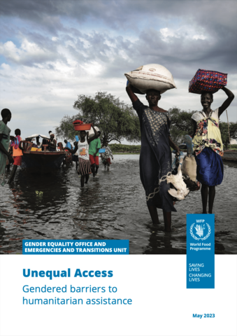 Cover image of the report ''Unequal Access: Gendered barriers to humanitarian assistance''