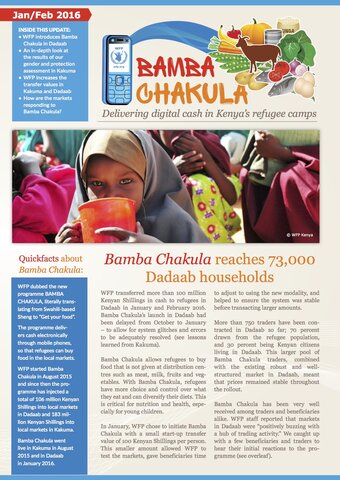 Bamba Chakula reaches 73,000 Dadaab households (Bamba Chakula Update: Jan-Feb 2016)