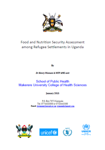 Uganda - Food and Nutrition Security Assessment among Refugee Settlements, January 2015