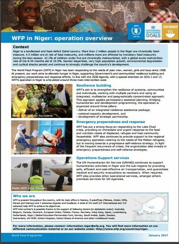 2017 Niger Fact Sheets
