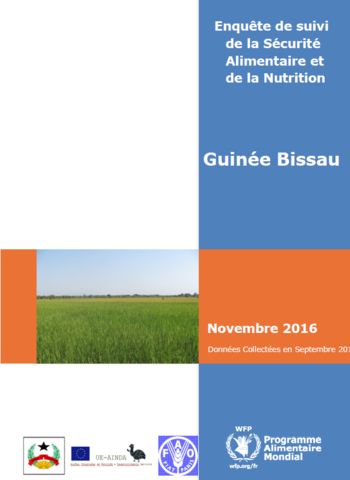 Guinée Bissau - Enquête de suivi de la sécurité alimentaire et nutritionnelle, Novembre 2016