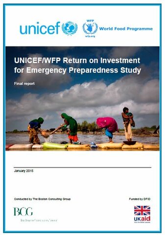 UNICEF/WFP Return on Investment for Emergency Preparedness Study