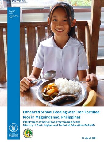Cover_Enhanced School Feeding with Iron Fortified Rice in Maguindanao, Philippines - 2021