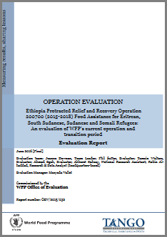 Ethiopia PRRO 200700 (2015-2018) Food Assistance for Eritrean, South Sudanese, Sudanese and Somali Refugees: An Operation Evaluation