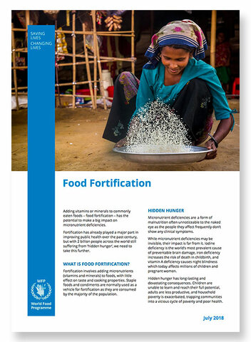 2018 -  WFP and Food Fortification