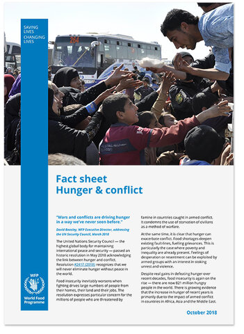 2018 - Hunger and Conflict fact sheet
