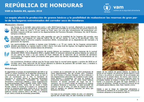 Honduras - mVAM Monitoring