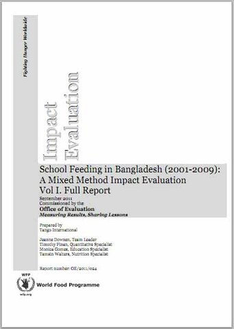 School Feeding in Bangladesh (2001-2009): A Mixed Method Impact Evaluation